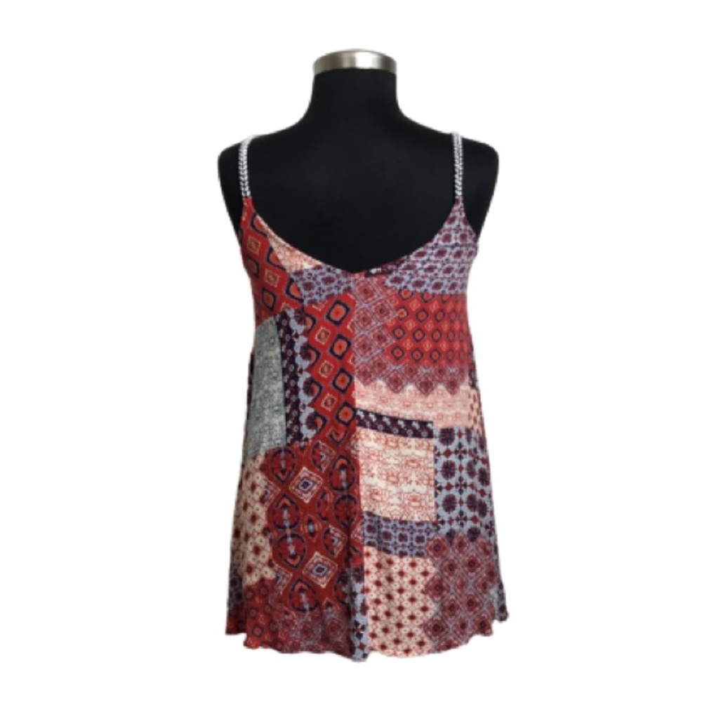 Lulu’s Perfect Sunday Red Print Swing Dress Size:S - Picture 3 of 7